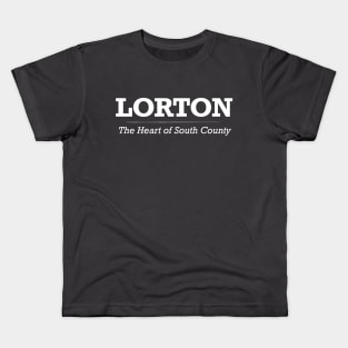 Lorton, Heart of South County - White Print Kids T-Shirt